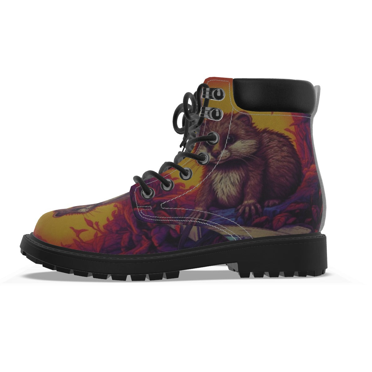 All-Over Print Men's Short Boots