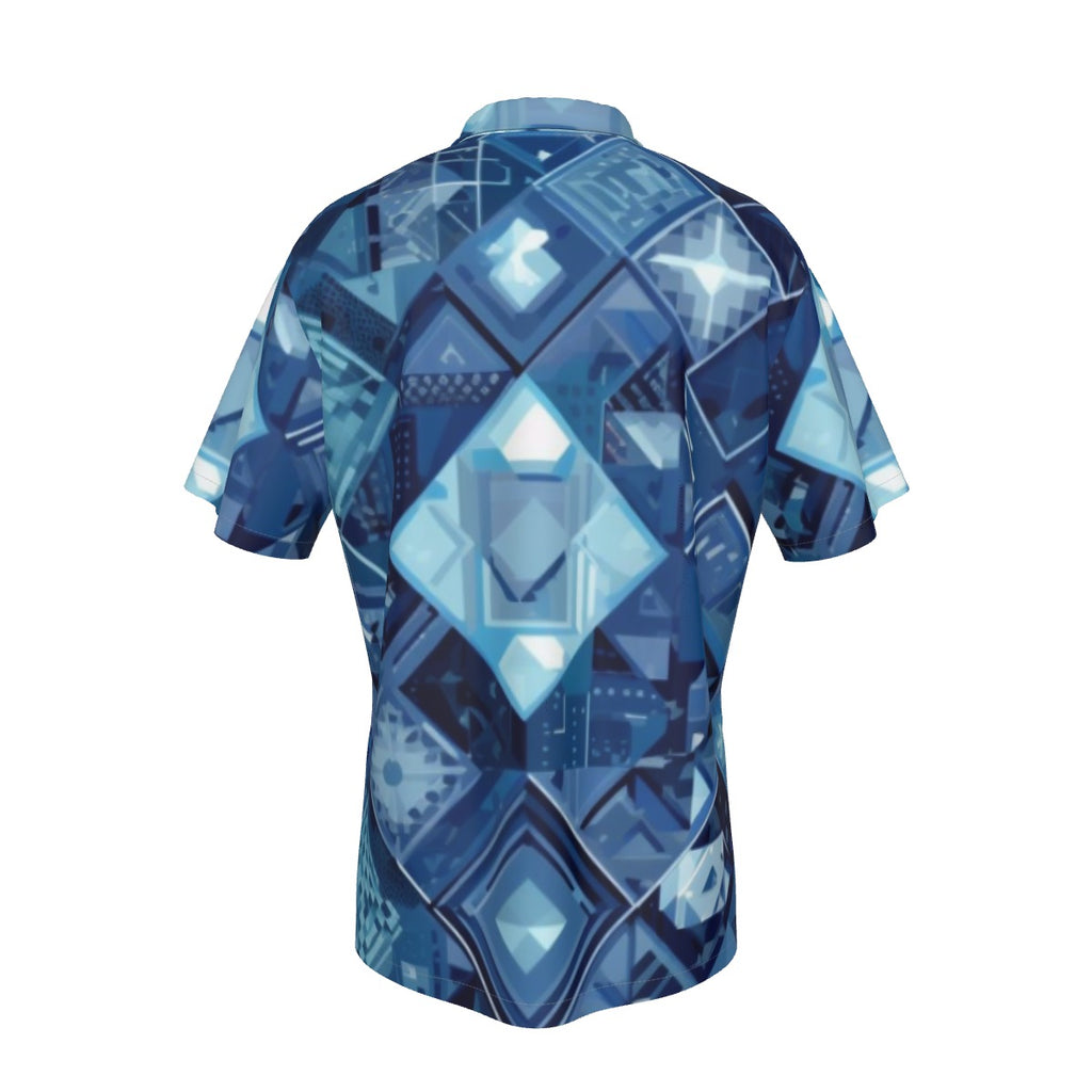 All-Over Print Men's Hawaiian Shirt With Pocket