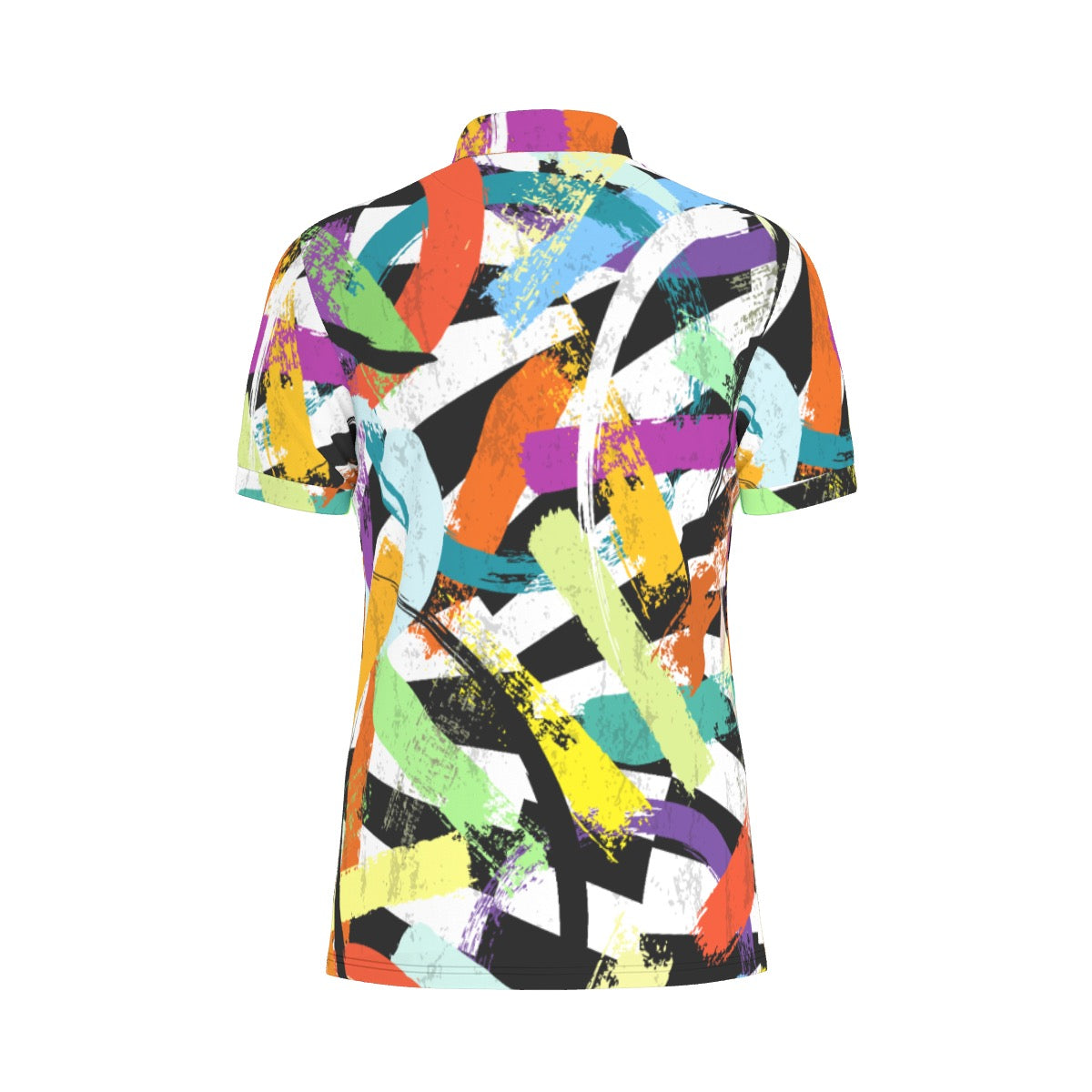 All-Over Print Men's Stretch Collar Polo Shirt