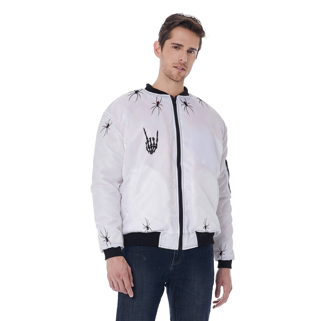 All-Over Print Men's Jacket With Sleeve Pocket