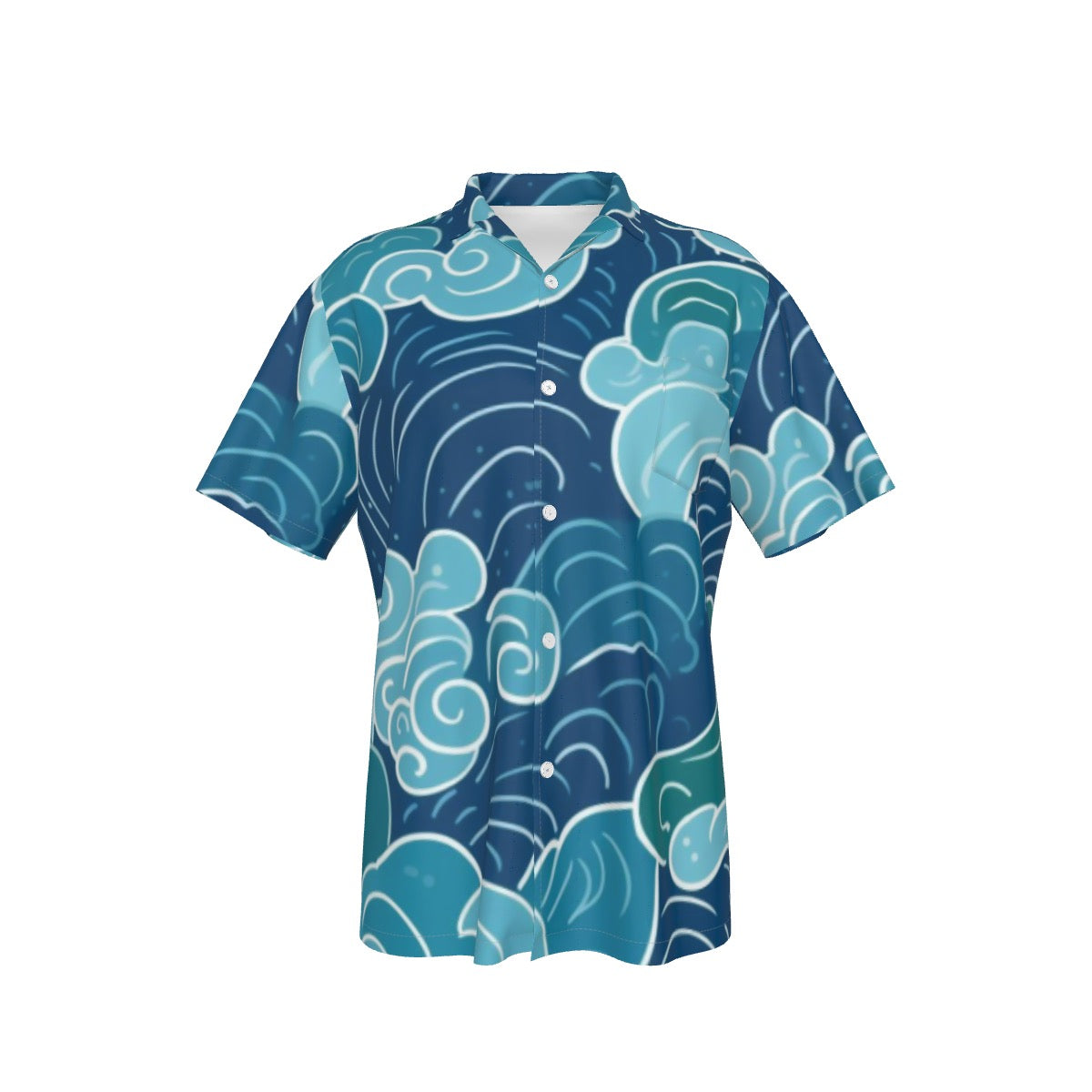 All-Over Print Men's Hawaiian Shirt With Pocket
