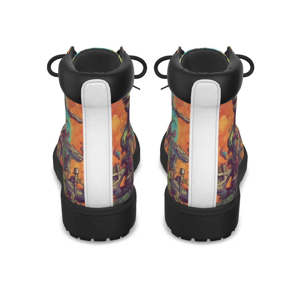 All-Over Print Men's Short Boots