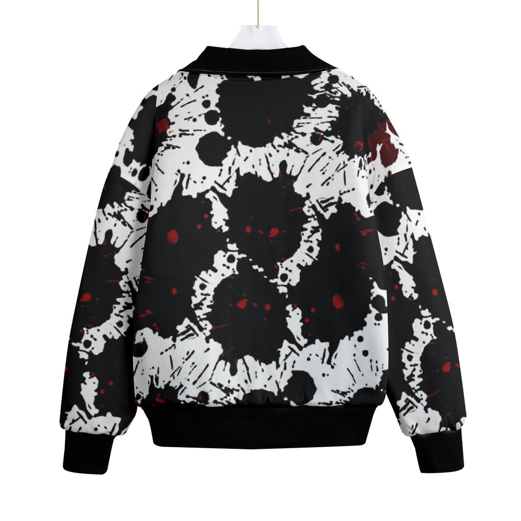 All-Over Print Unisex Knitted Fleece Lapel Outwear