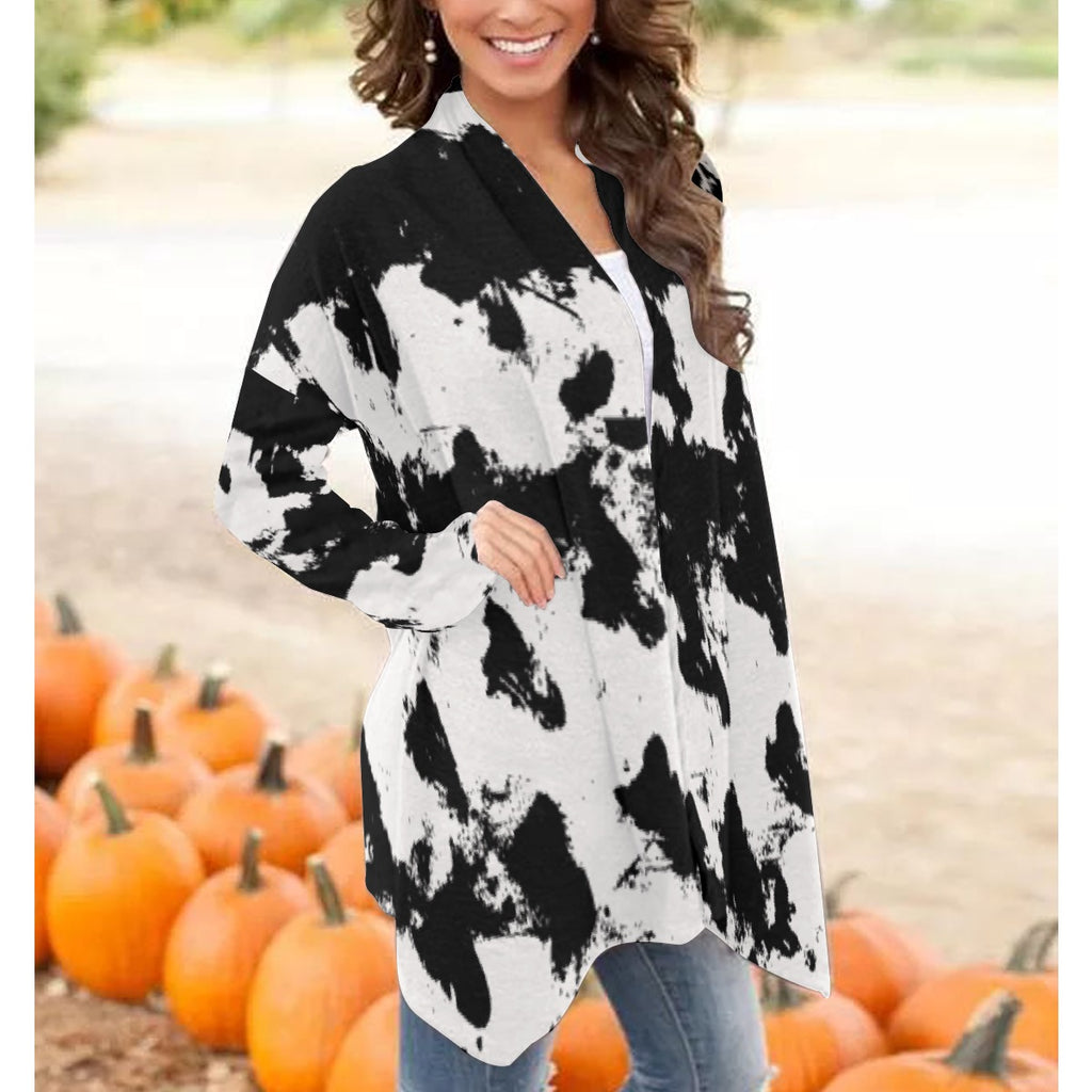 All-Over Print Women's Cardigan With Long Sleeve