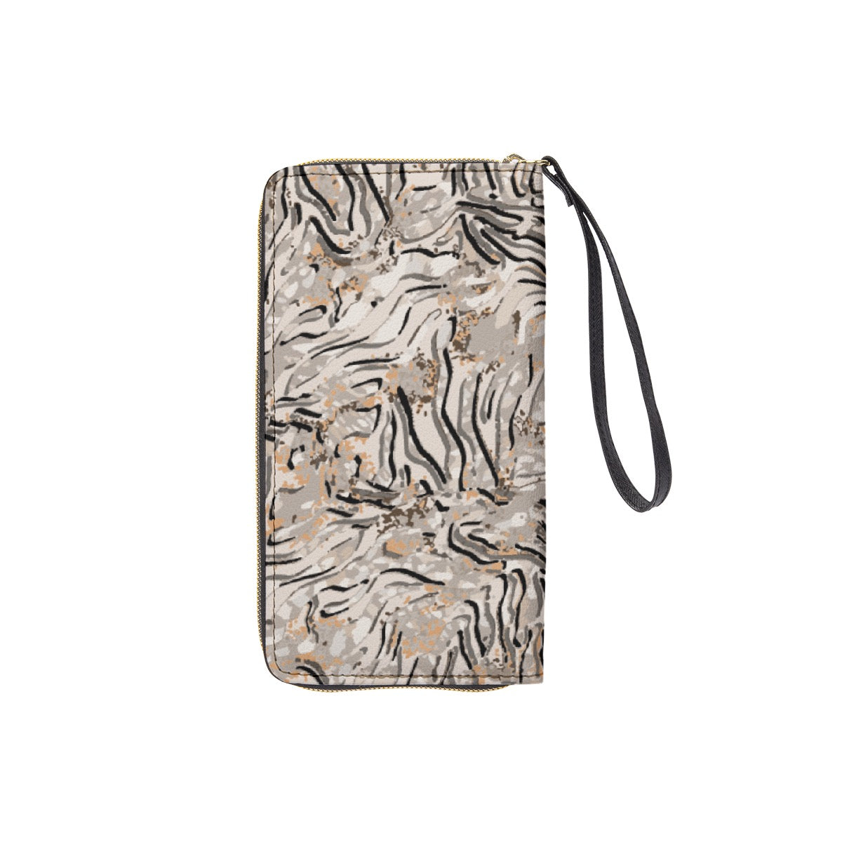 Long Wallet With Black Hand Strap