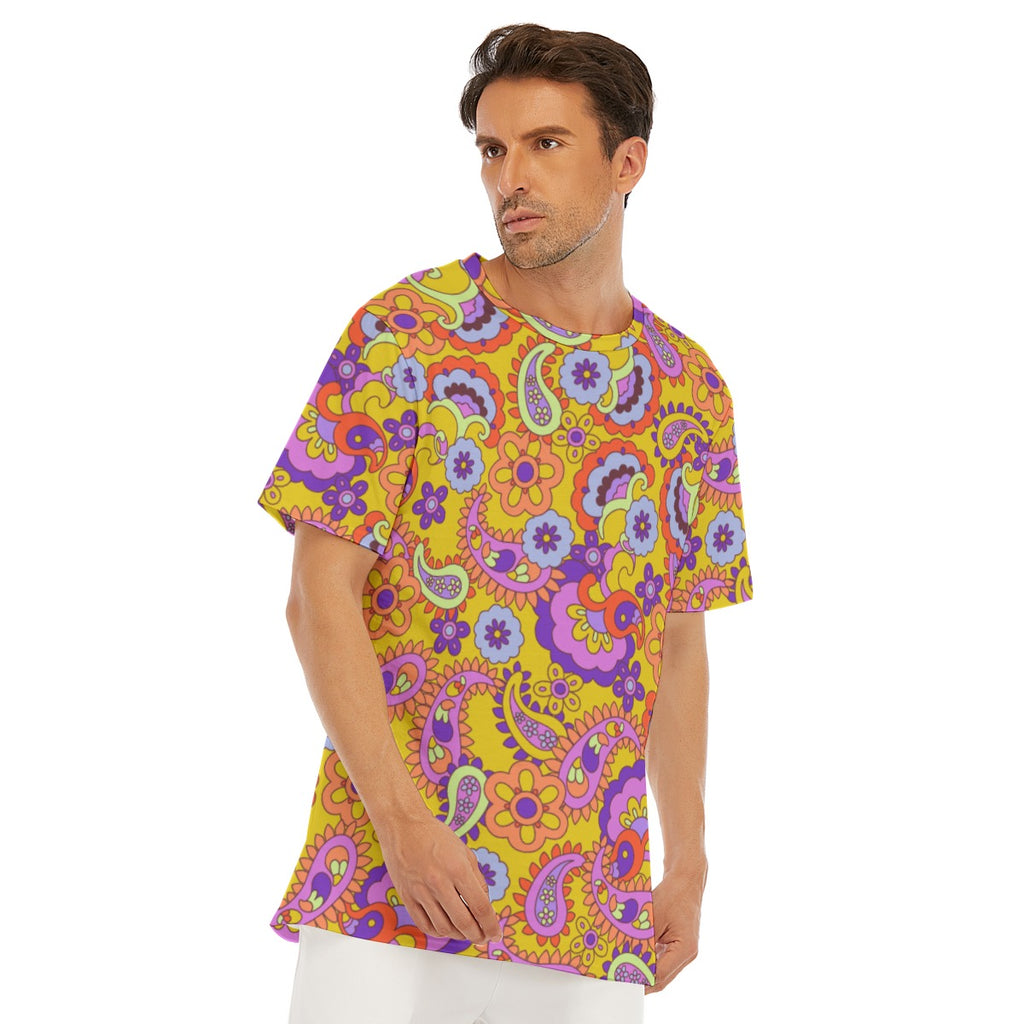 All-Over Print Men's O-Neck T-Shirt | 190GSM Cotton