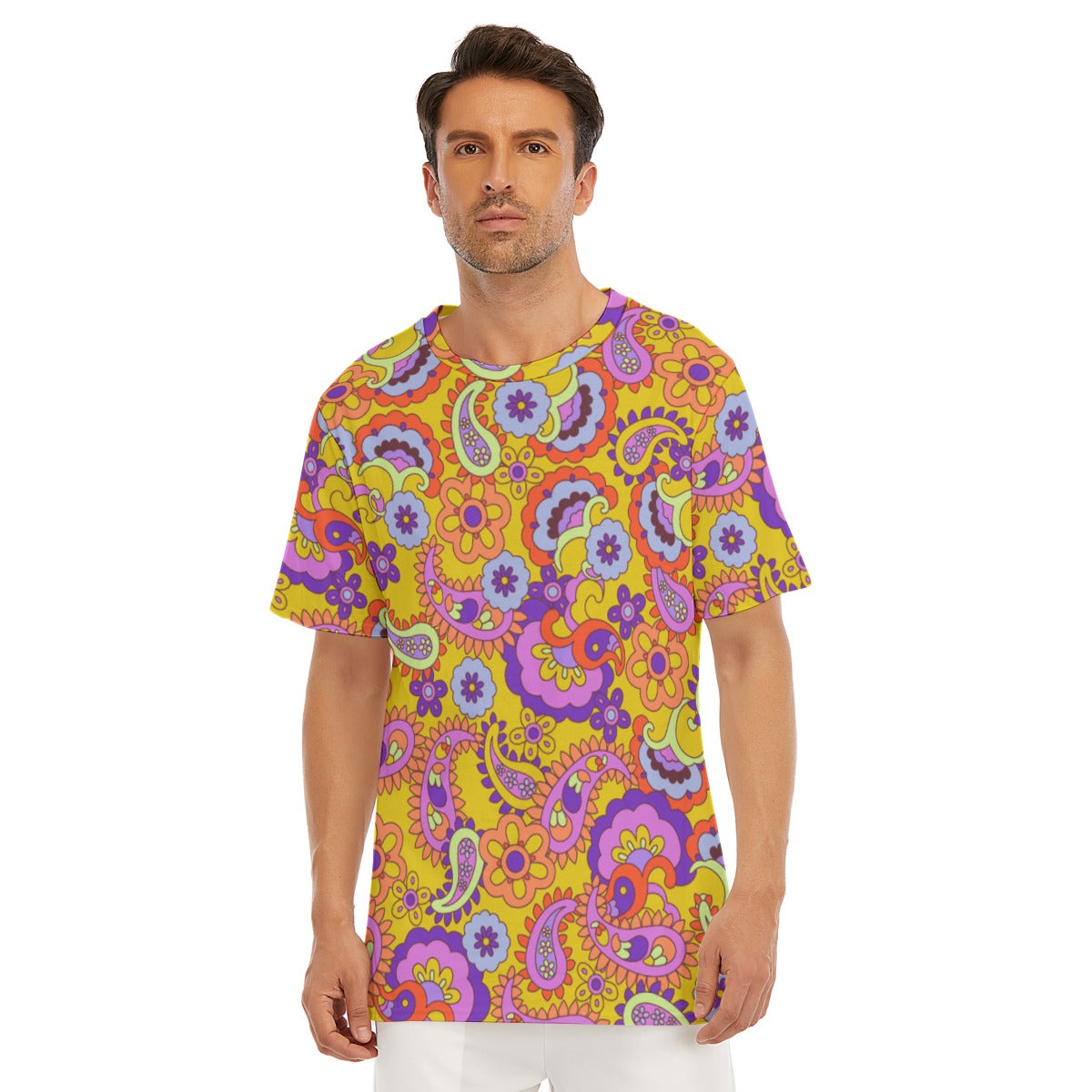 All-Over Print Men's O-Neck T-Shirt | 190GSM Cotton