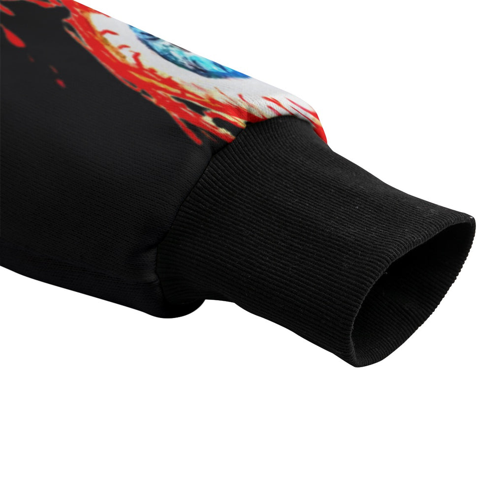 All-Over Print Unisex Knitted Fleece Lapel Outwear