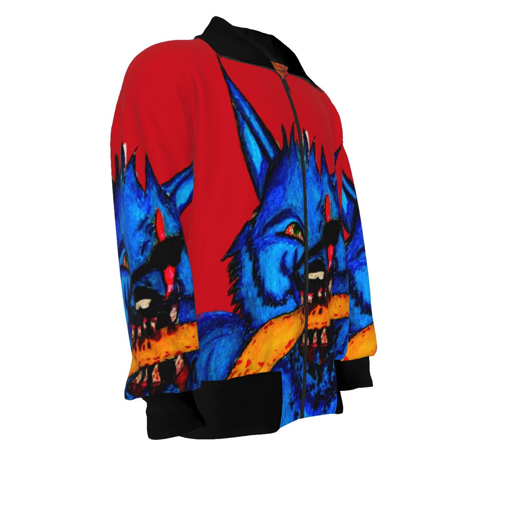 All-Over Print Unisex Knitted Fleece Lapel Outwear