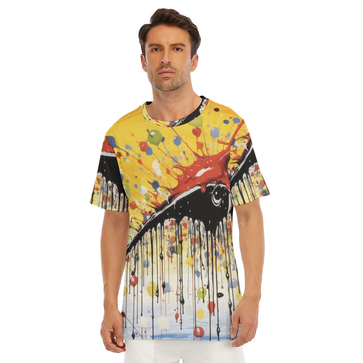 All-Over Print Men's O-Neck T-Shirt | 190GSM Cotton