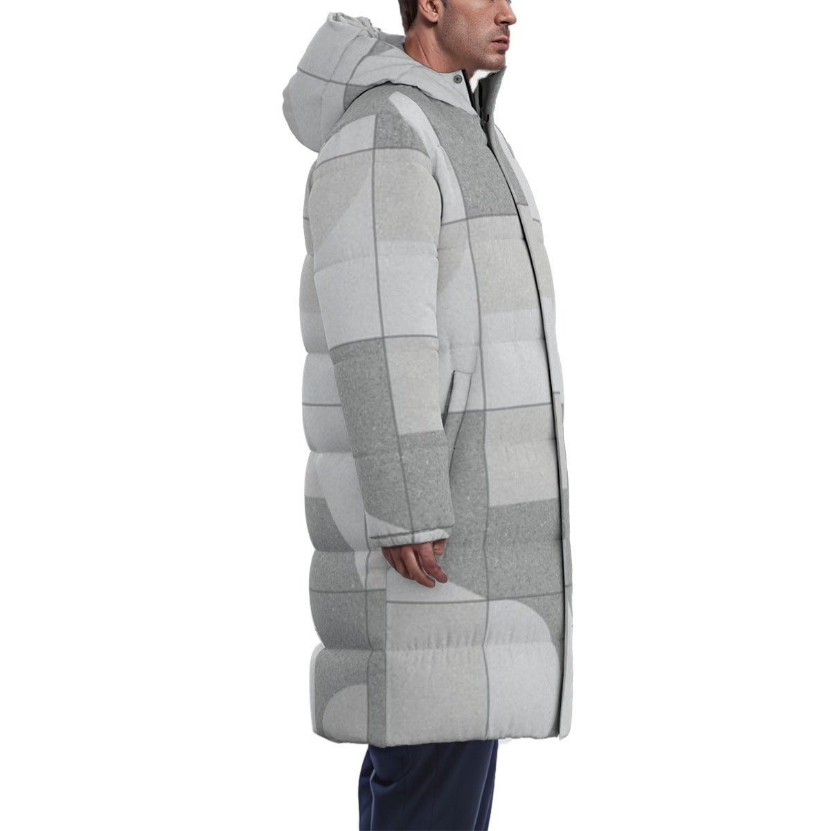 All-Over Print Unisex Long Down Jacket