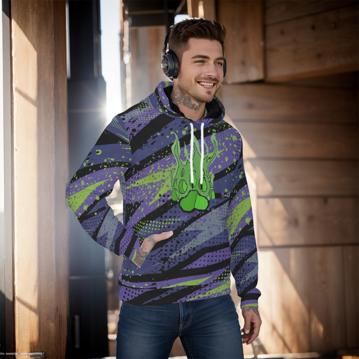 All-Over Print Men's Pullover Hoodie