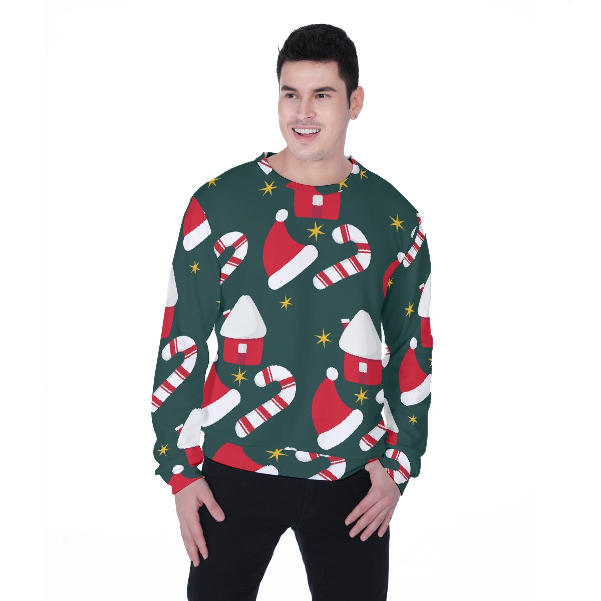 All-Over Print Men's Heavy Fleece Sweatshirt