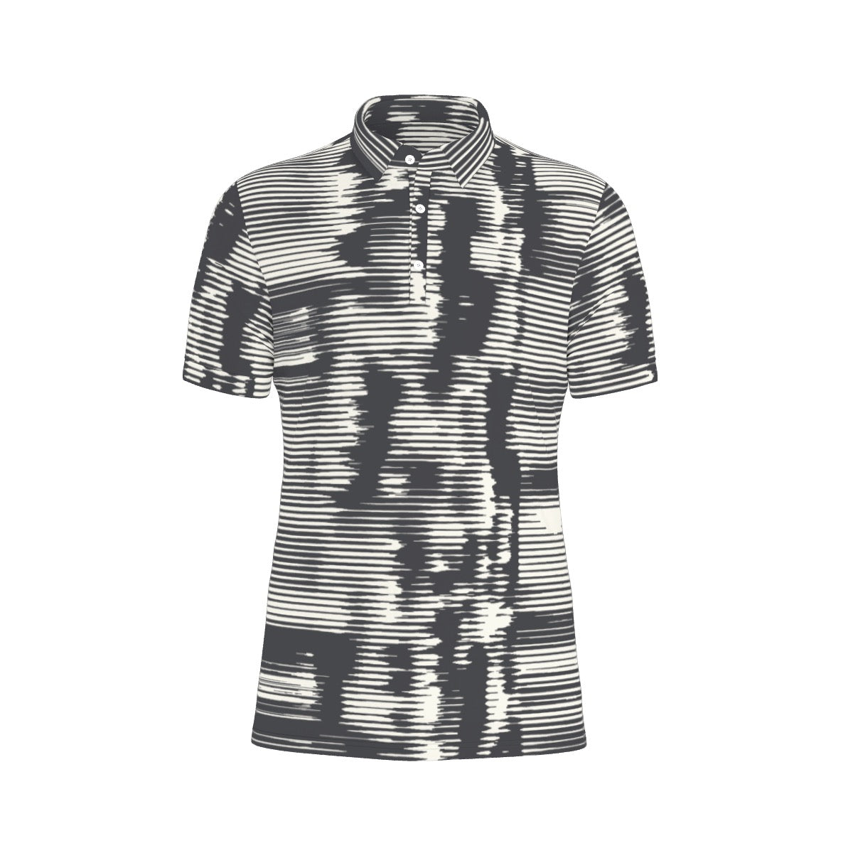 All-Over Print Men's Stretch Collar Polo Shirt