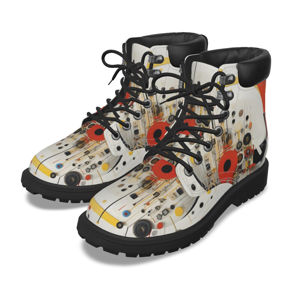 All-Over Print Men's Short Boots
