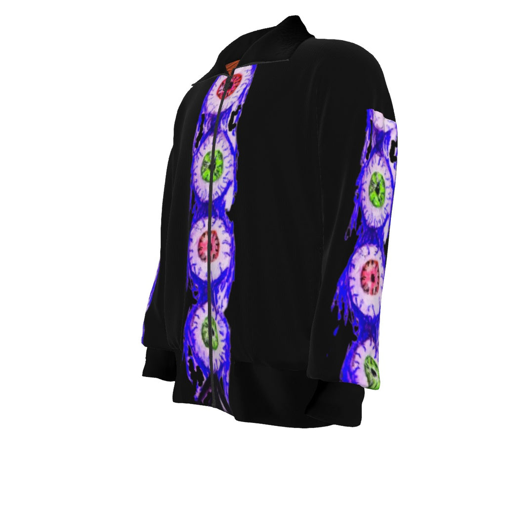 All-Over Print Unisex Knitted Fleece Lapel Outwear