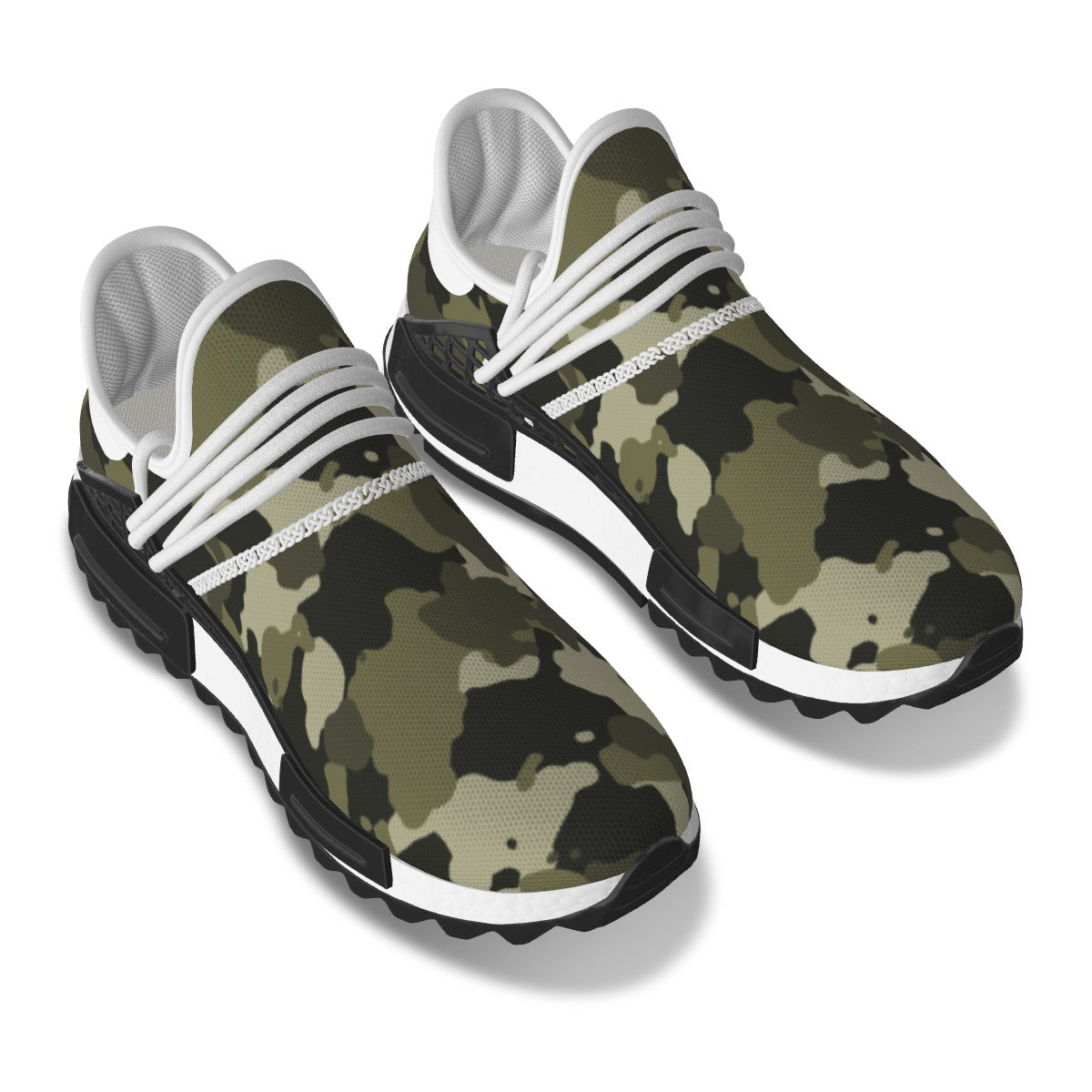 All-Over Print Men's Mesh Sneakers