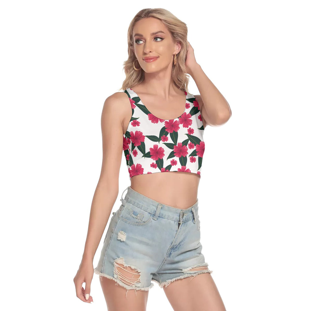 All-Over Print Women's Sport Crop Tank Top