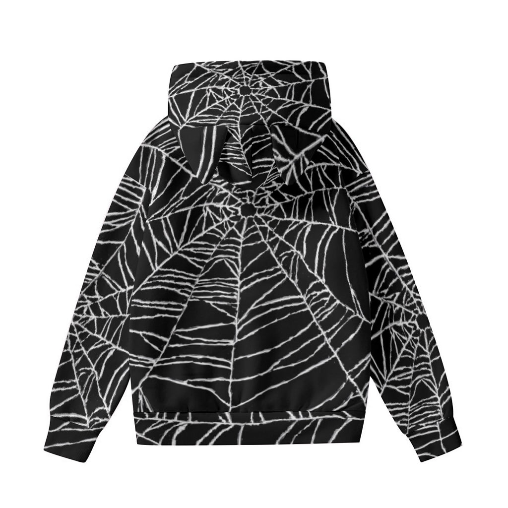 All-Over Print Women’s Hoodie With Decorative Ears
