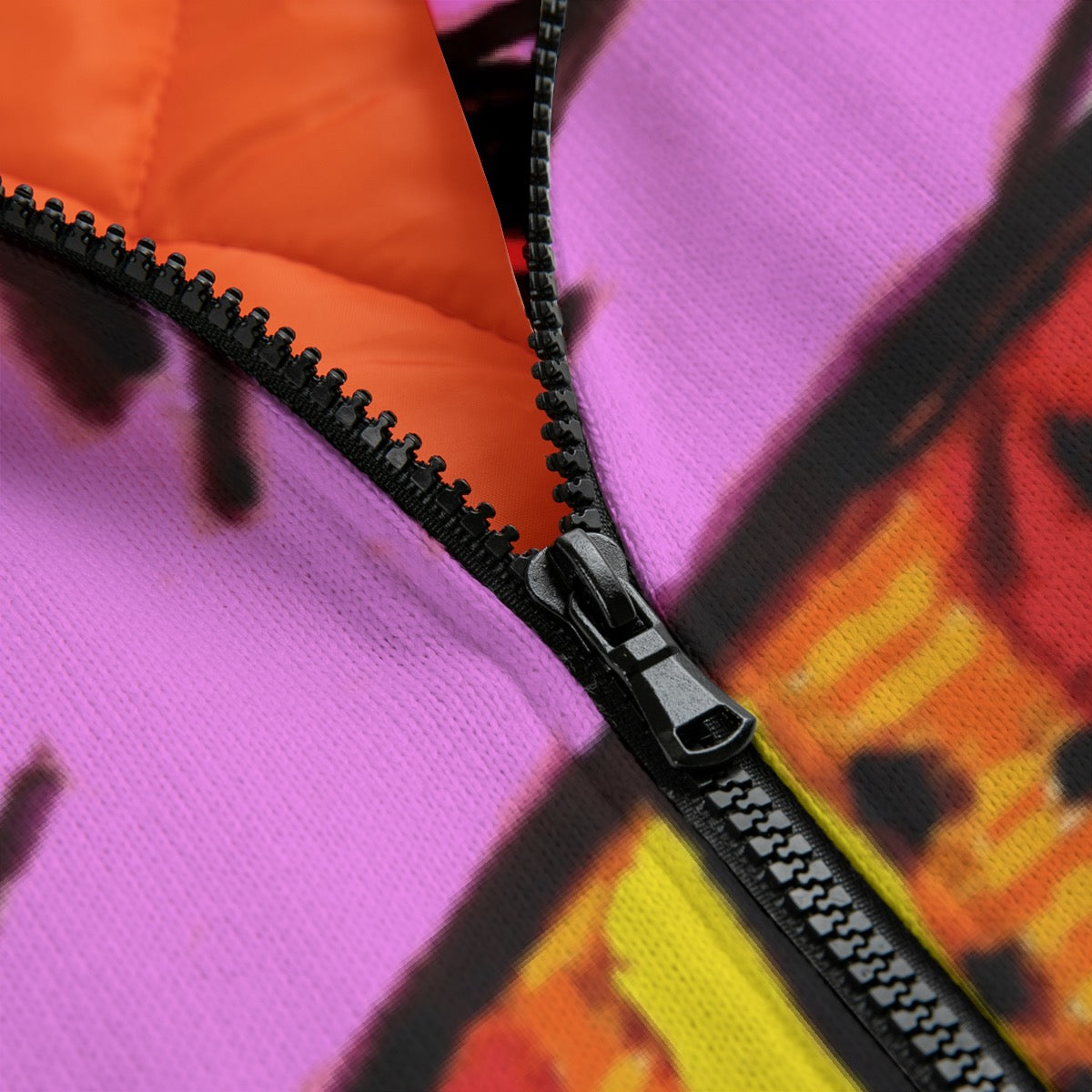 All-Over Print Unisex Knitted Fleece Lapel Outwear