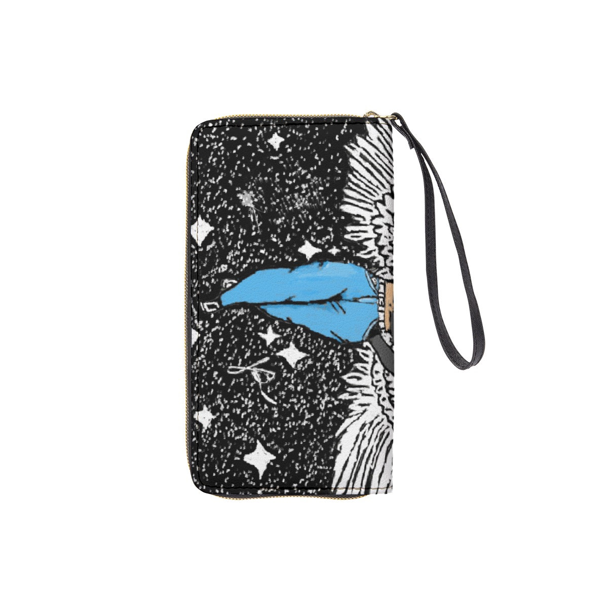 Long Wallet With Black Hand Strap