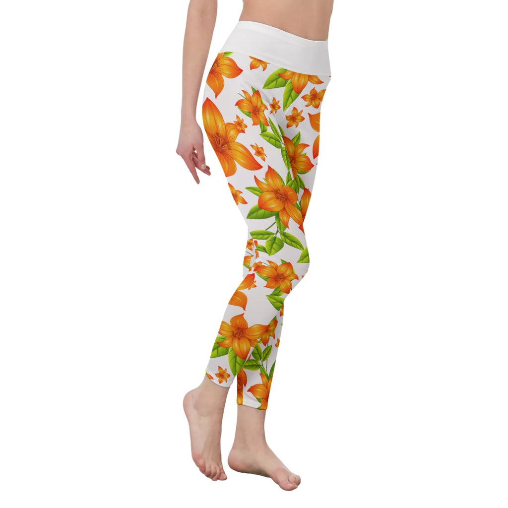 All-Over Print Women's High Waist Leggings | Side Stitch Closure
