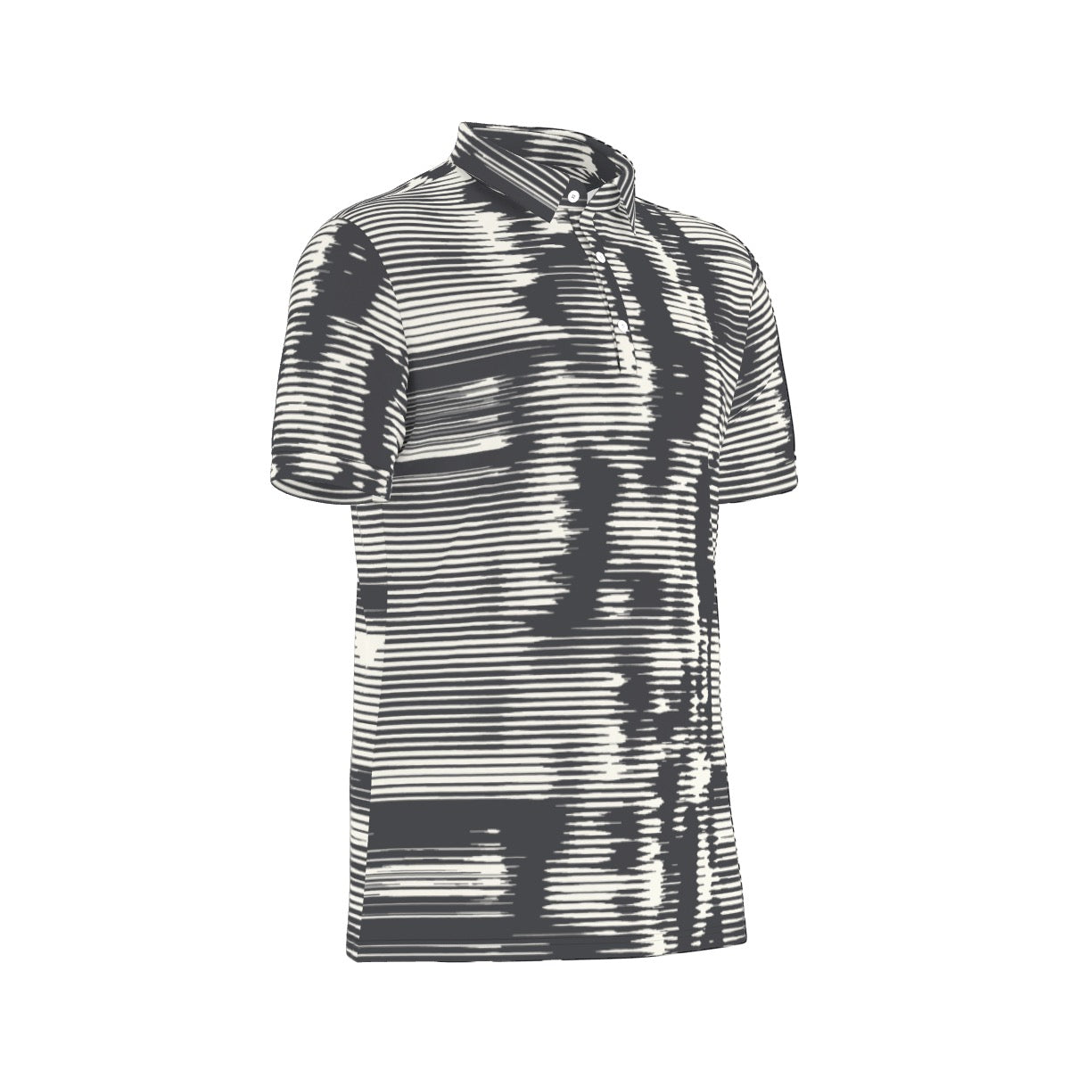 All-Over Print Men's Stretch Collar Polo Shirt