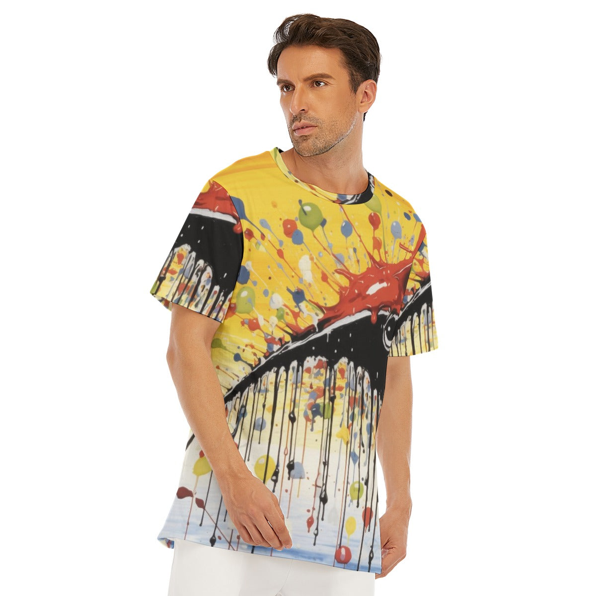 All-Over Print Men's O-Neck T-Shirt | 190GSM Cotton