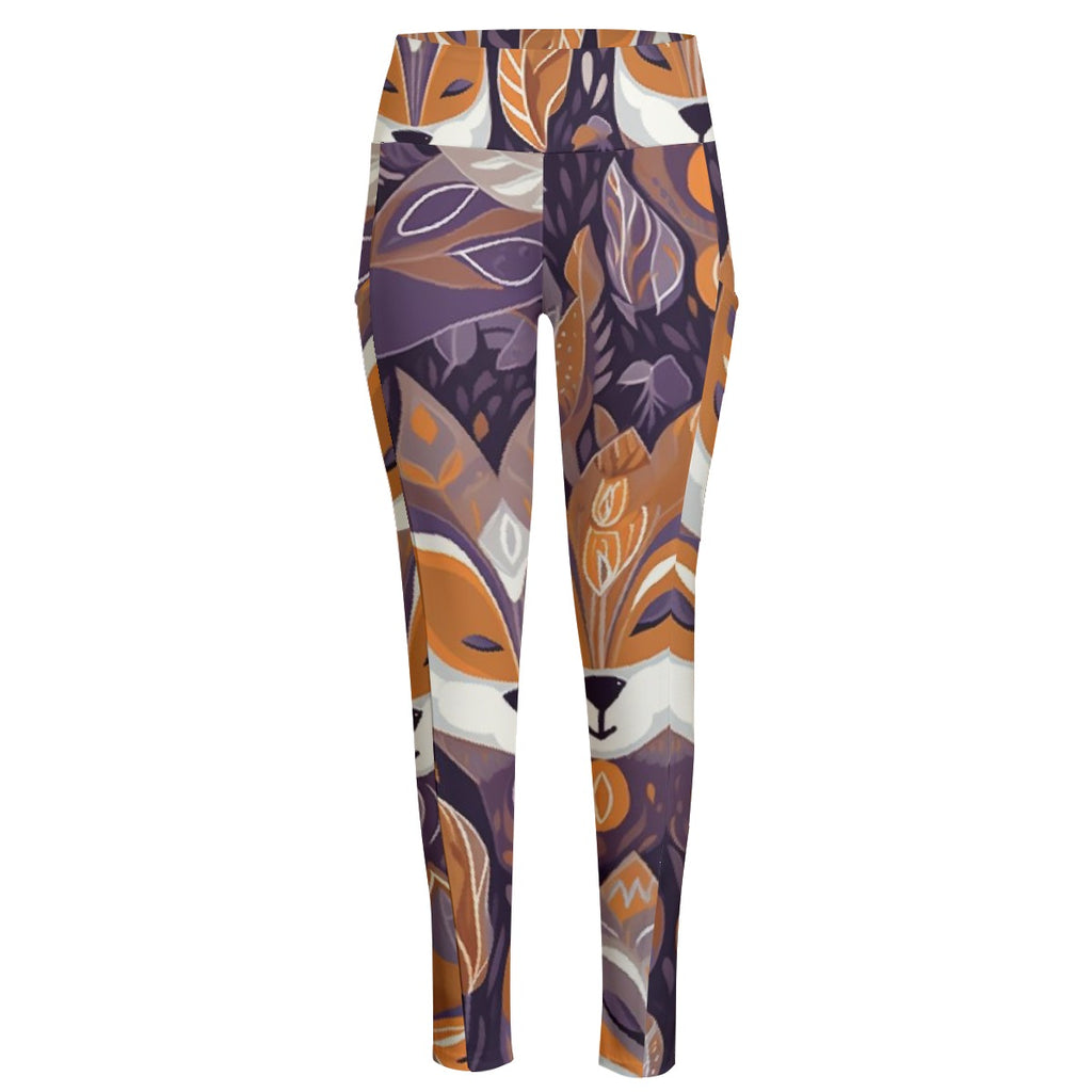 All-Over Print Women's High Waist Leggings With Side Pocket