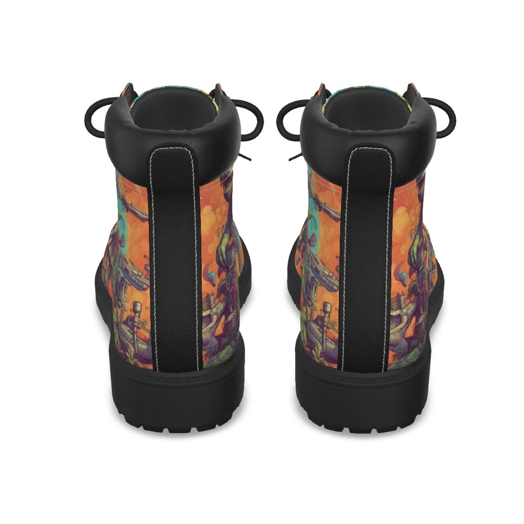 All-Over Print Men's Short Boots