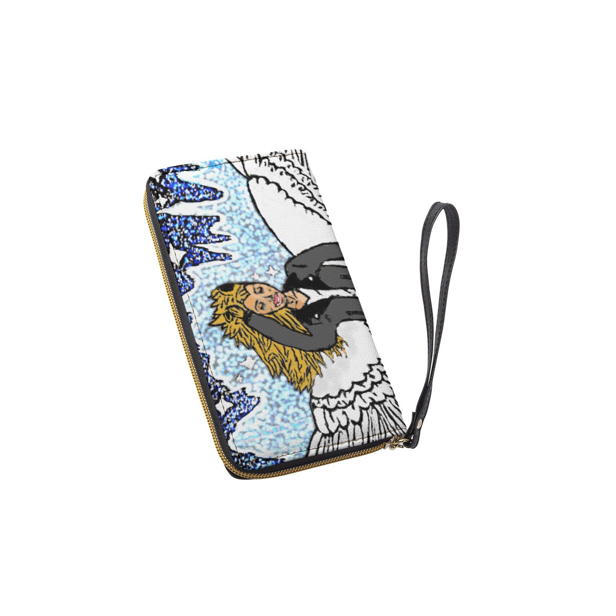 Long Wallet With Black Hand Strap