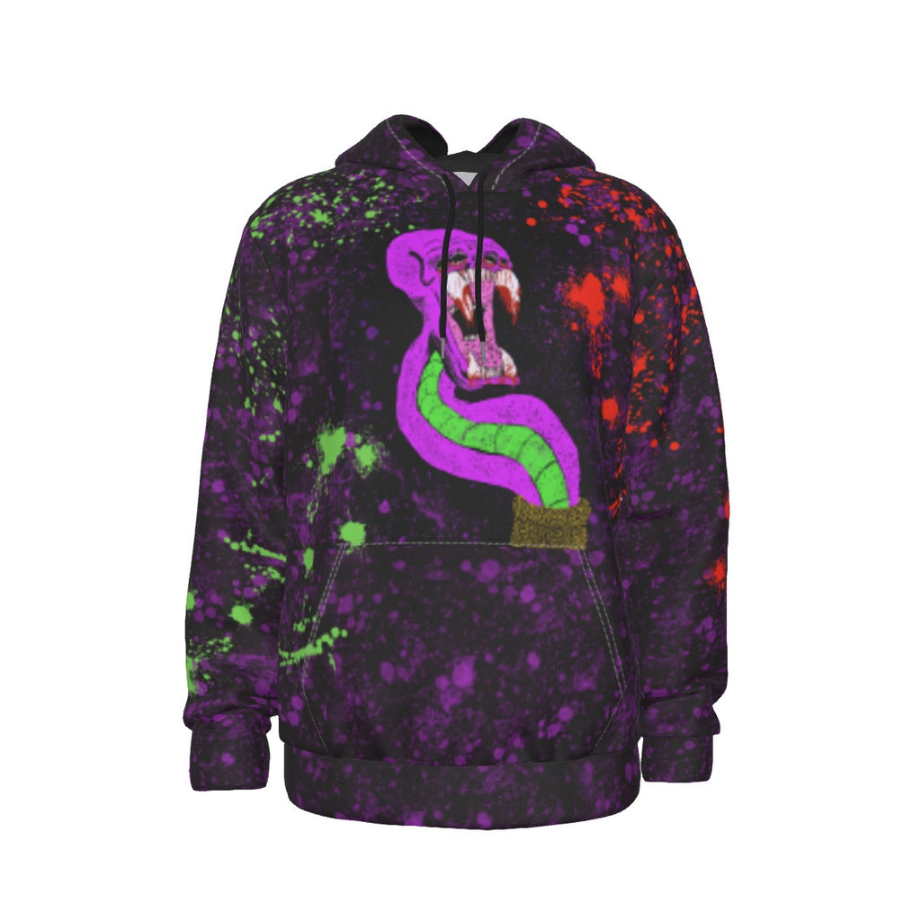 All-Over Print Men's Thicken Pullover Hoodie With Inner Hood