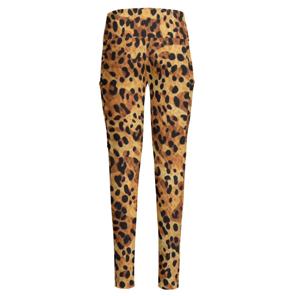 All-Over Print Women's High Waist Leggings With Side Pocket