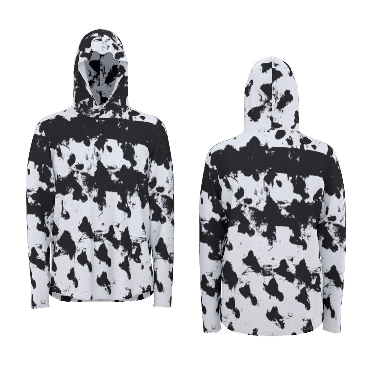 All-Over Print Men's Sunscreen  Sports Hoodie With Thumb Holes