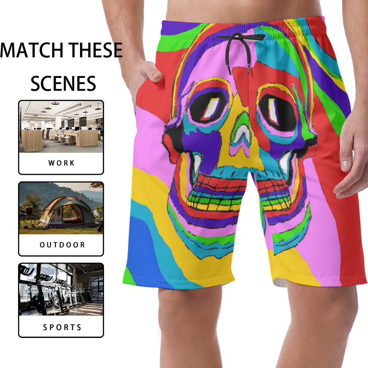All-Over Print Men's Short Pants