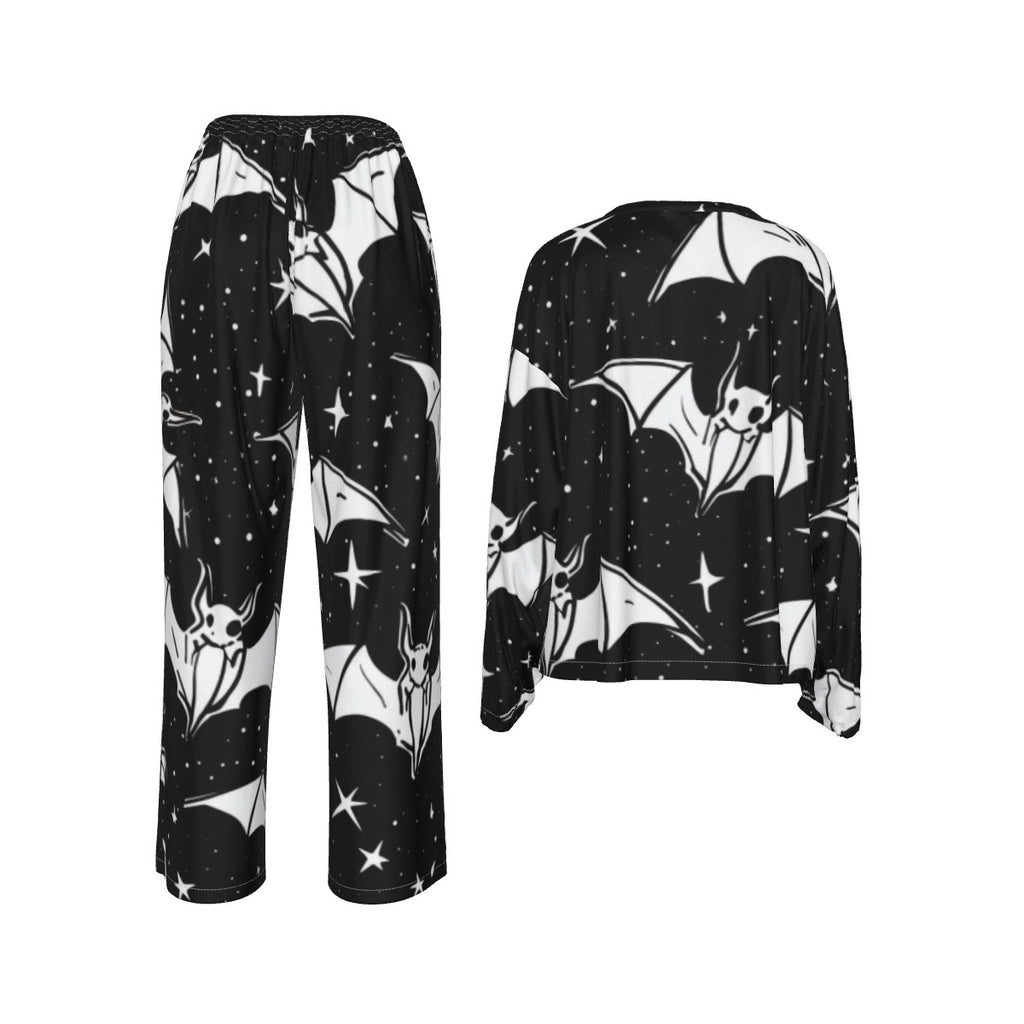 All-Over Print Women's Casual Long-Sleeves Trouser Suit