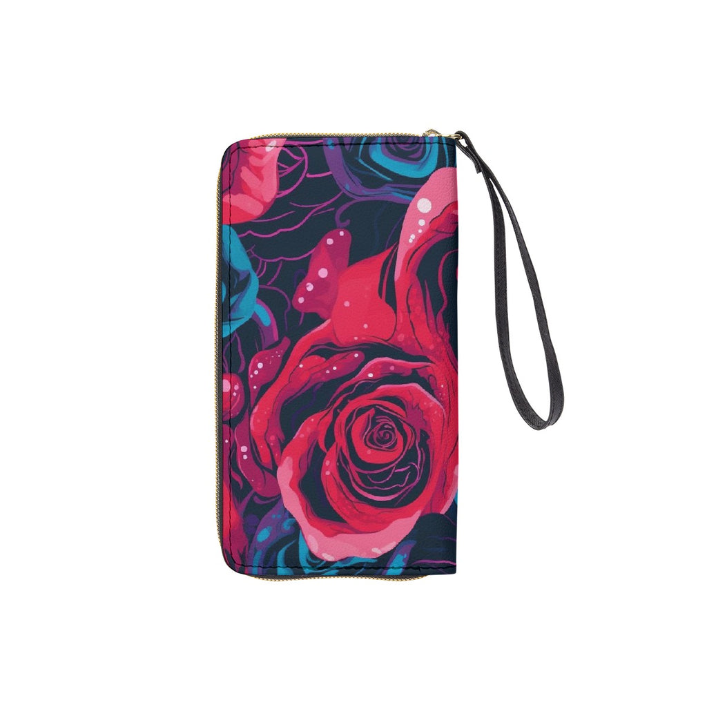 Long Wallet With Black Hand Strap