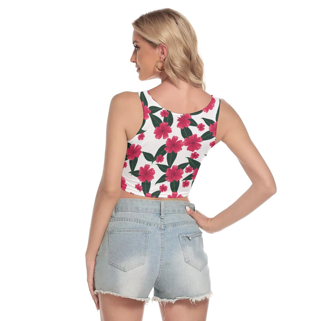 All-Over Print Women's Sport Crop Tank Top