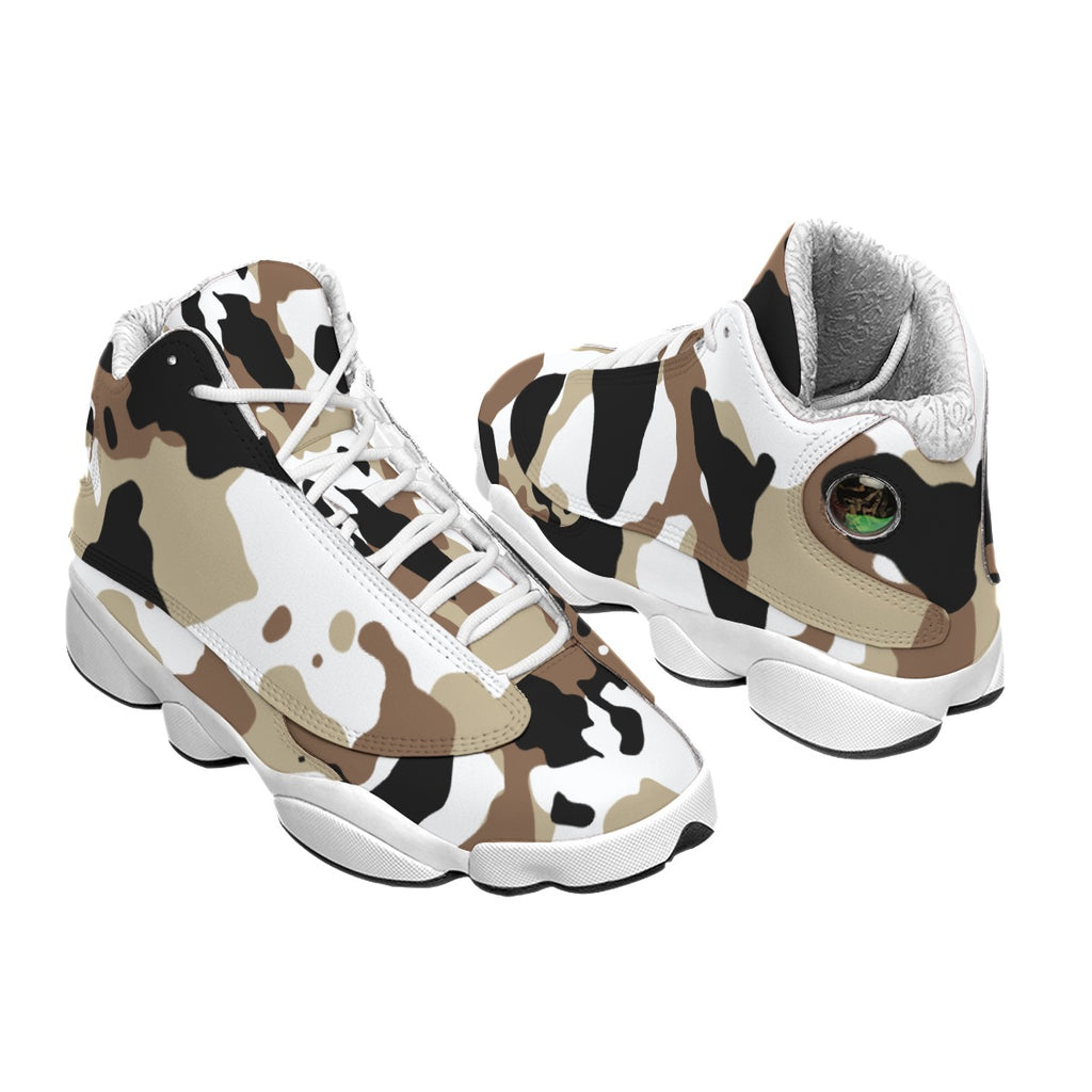 Men's Curved Basketball Shoes With Thick Soles