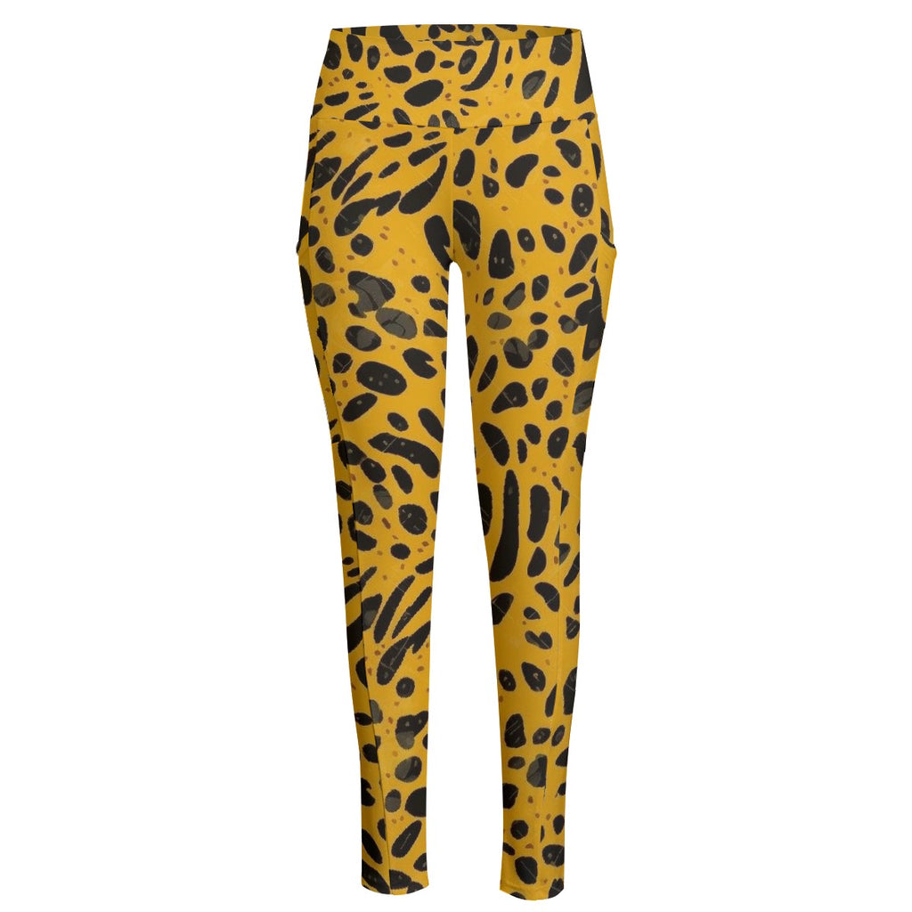 All-Over Print Women's High Waist Leggings With Side Pocket