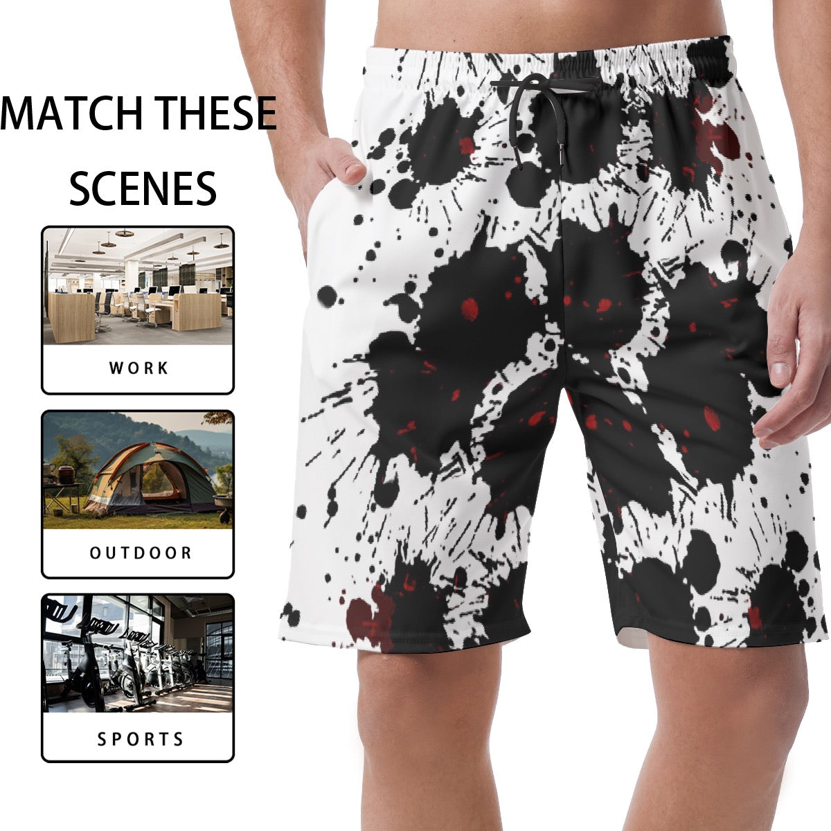 All-Over Print Men's Short Pants