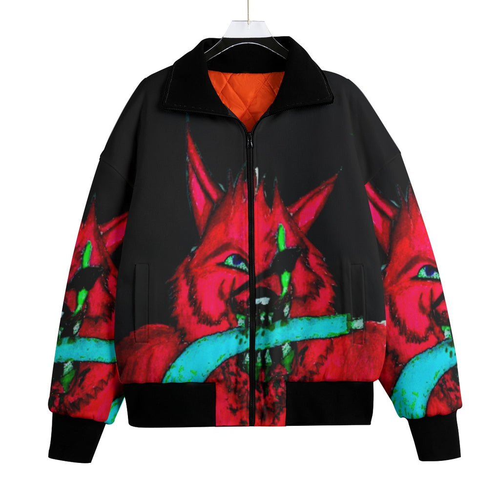 All-Over Print Unisex Knitted Fleece Lapel Outwear