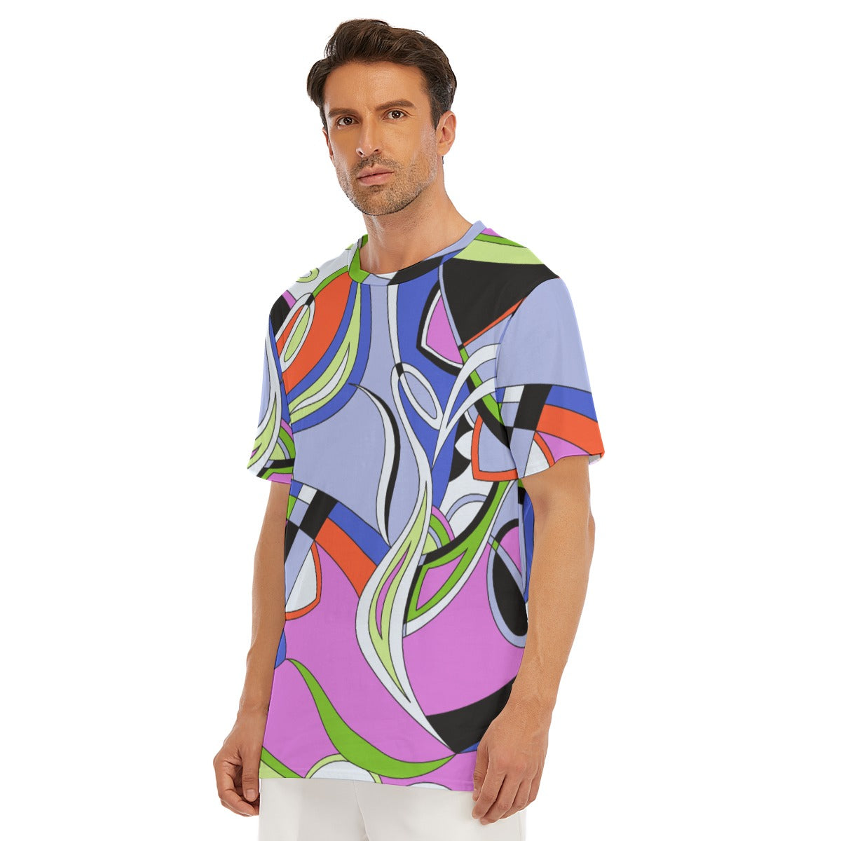 All-Over Print Men's O-Neck T-Shirt | 190GSM Cotton