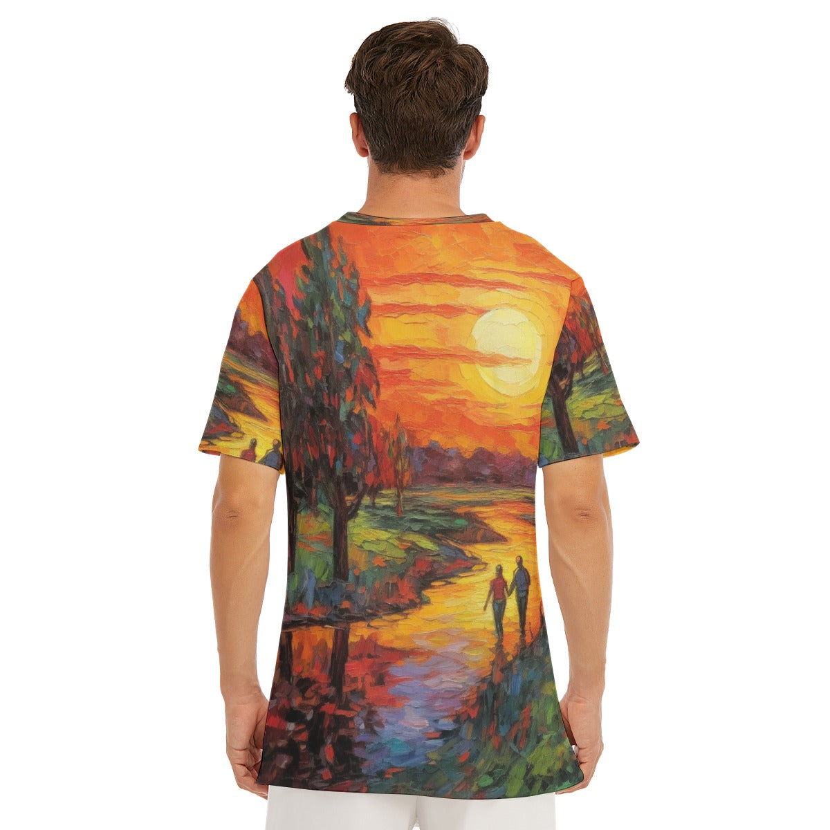 All-Over Print Men's O-Neck T-Shirt | 190GSM Cotton