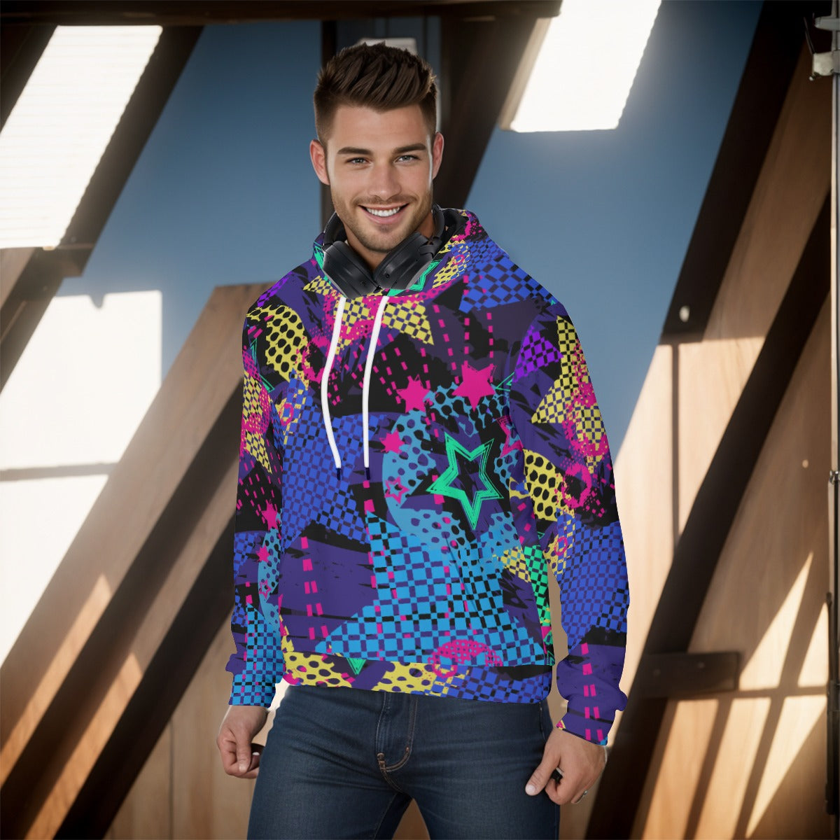 All-Over Print Men's Pullover Hoodie