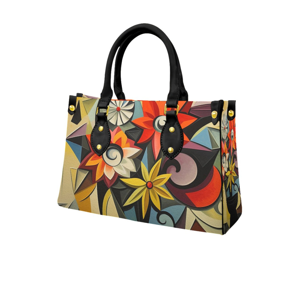 Women's Tote Bag With Black Handle