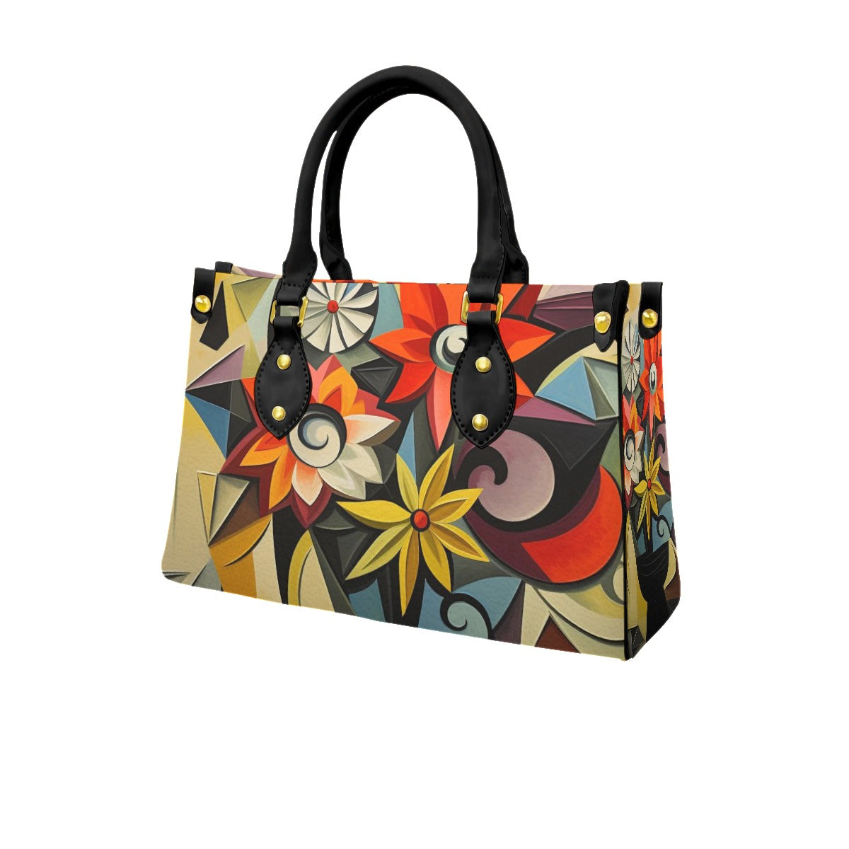 Women's Tote Bag With Black Handle