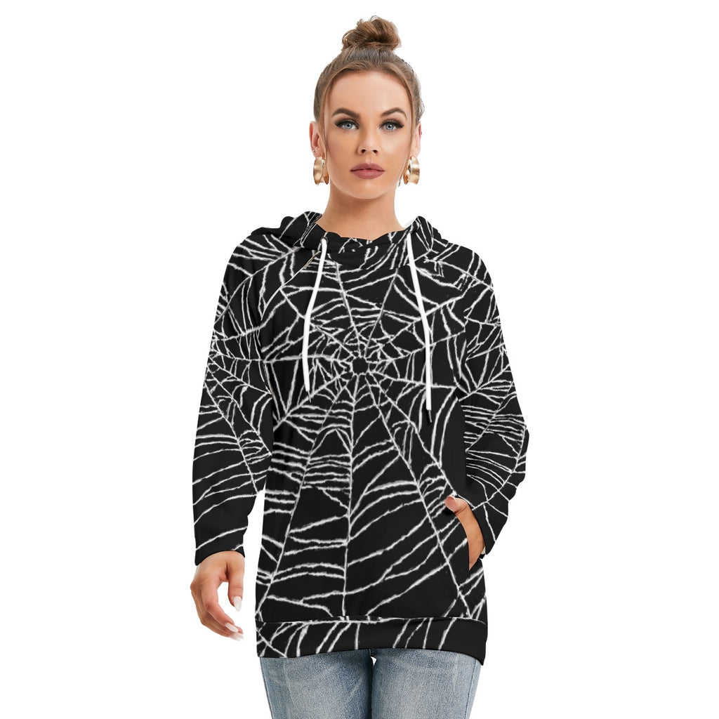 All-Over Print Women's Hoodie With Double Hood