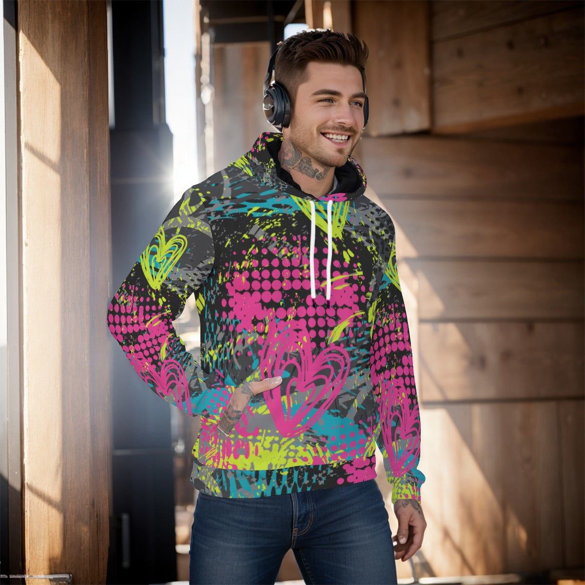 All-Over Print Men's Pullover Hoodie