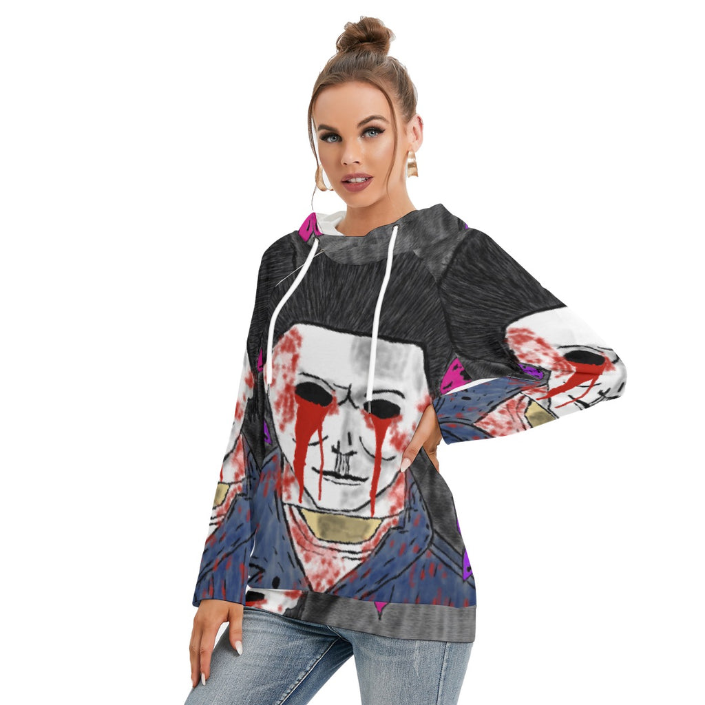 All-Over Print Women's Hoodie With Double Hood